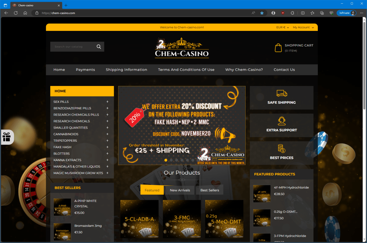 Chem-Casino Shop Review